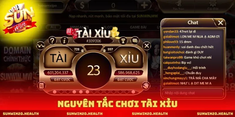 Nguyên tắc chơi tài xỉu