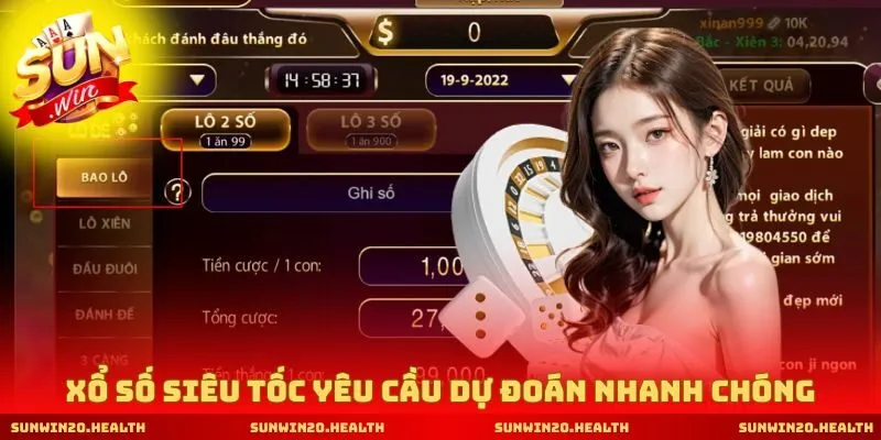 Xổ số siêu tốc yêu cầu dự đoán nhanh chóng