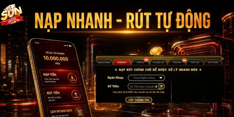 Sunwin tối ưu tốc độ nạp rút tự động